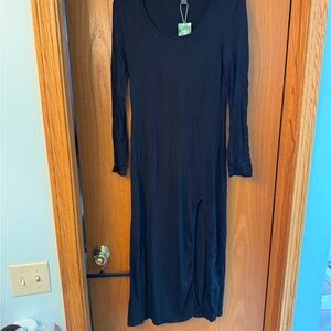 SHEIN Classic Black Long Sleeve Dress